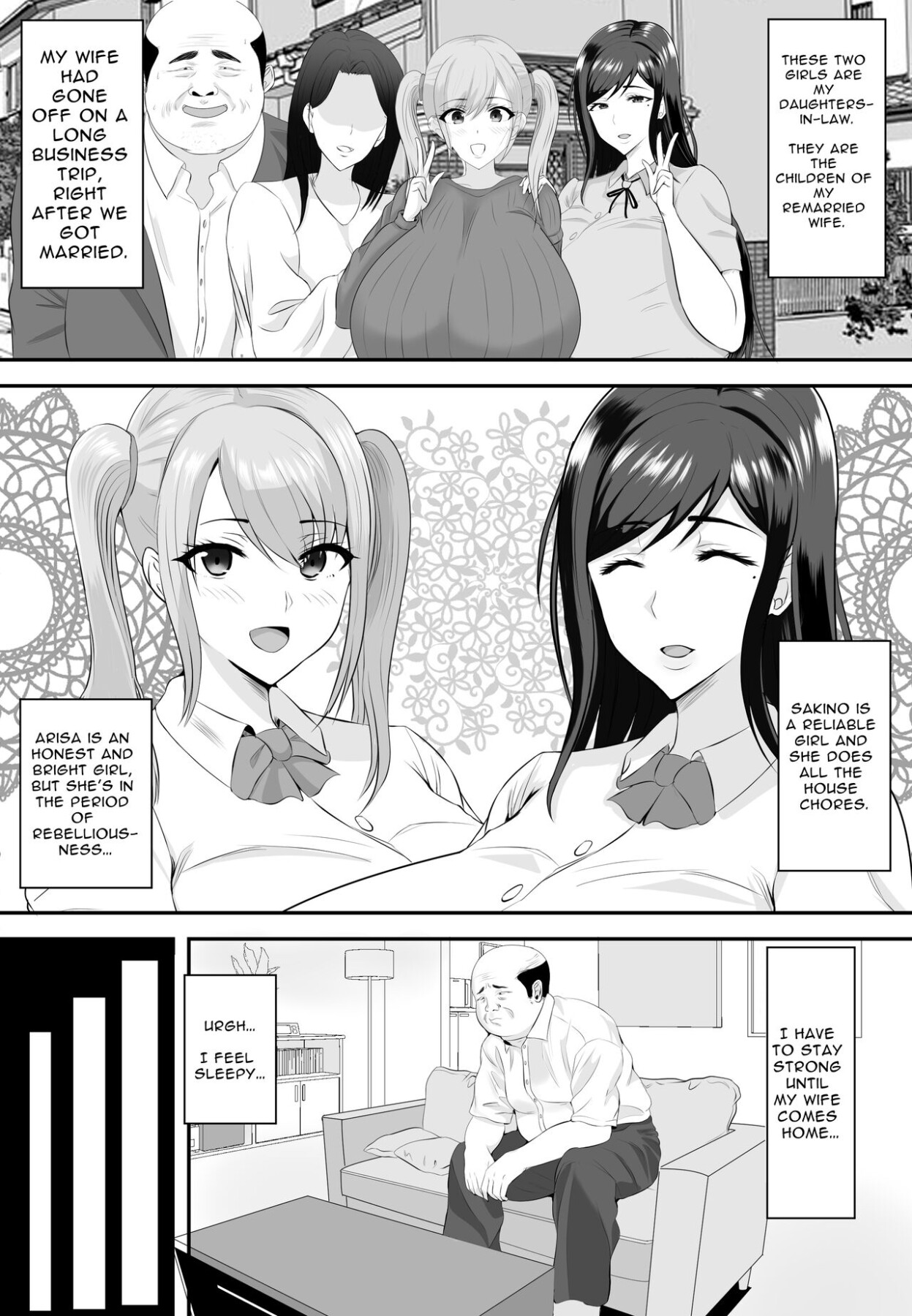 Hentai Manga Comic-Guess Which One's Your Naked Busty JK Daughter Or Else!-Read-5